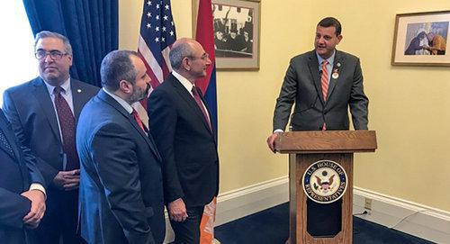 Bako Sahakyan visits US Congress, Washington. Photo: Official site of the President of Artsakh