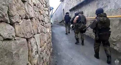 Special operation in Botlikh District of Dagestan. Screenshot from video posted by Investigating Committee of Russia: https://www.youtube.com/watch?v=sj7XNxZeHTM