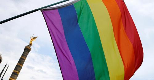 The flag of LGBT. Photo: REUTERS/Fabrizio Bensch