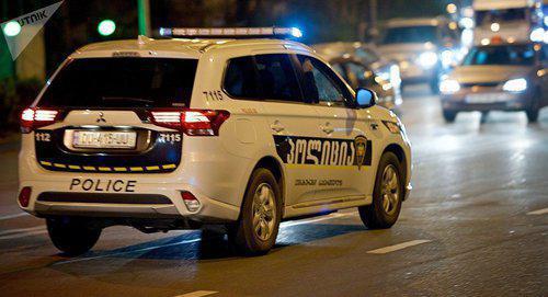 Police car in Georgia. Photo: Sputnik / Alexander Imedashvili https://sputnik-georgia.ru/incidents/20180410/240012454/Strelba-v-Tbilisi-raneno-pjat-chelovek.html