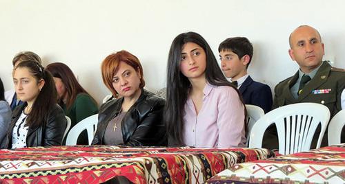 Participants of the discussion "Nation, army, family" in Stepanakert. Photo by Alvard Grigoryan for the "Caucasian Knot"