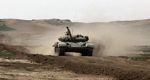A tank of the Azerbaijani army. Photo https://mod.gov.az/ru/foto-arhiv-045/?gid=22213