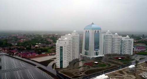 The Shali city. Photo: video by the Grozny TV Channel https://www.youtube.com/watch?time_continue=750&amp;v=VX30dMDF5UY