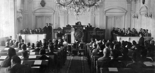 A constitutional assembly of Georgia, 1919. National Archives of Georgia, photo courtesy of the press service of the government of Georgia