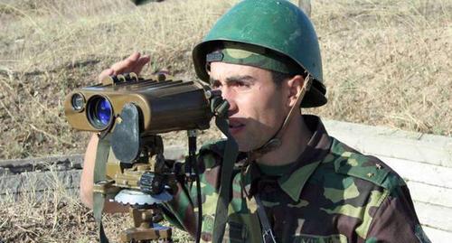A soldier of the Army of Defence of Nagorno-Karabakh. Photo http://www.nkrmil.am/gallery/photos/view/18