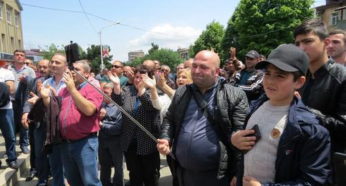 Rally in Stepanakert demands resignation of the heads of several law enforcement agencies, June 3, 2018. Photo by Alvard Grigoryan for the Caucasian Knot. 