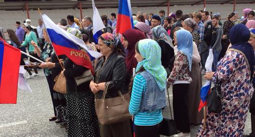Participants of a rally held on the Day of Russia. Photo by the "Caucasian Knot" correspondent