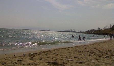 A beach in Makhachkala. Photo from the city's official website, https://www.mkala.ru
