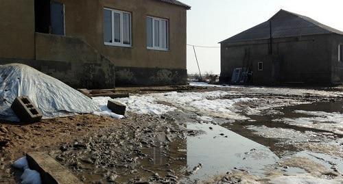 Houses built for resettlers from the Novolak District. Photo by Patimat MAkhmudova for the Caucasian Knot