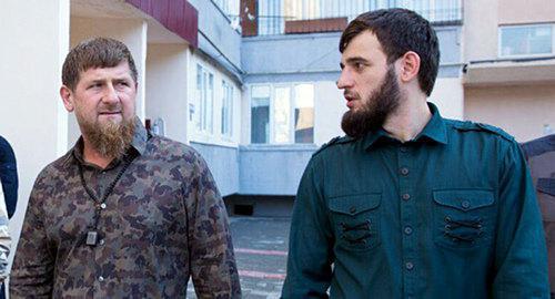 Ibragim Zakriev (on the right) and Ramzan Kadyrov. Photo https://vk.com/buckzone