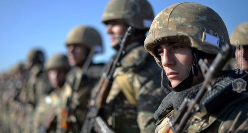 The Armenian army. Photo http://www.mil.am/hy/news/5226