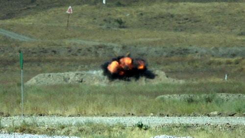Explosion. Photo: https://mod.gov.az/ru/foto-arhiv-045/?gid=23758