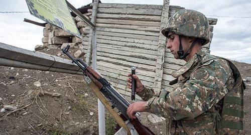 On the troops contact line in Nagorno-Karabakh. Photo © SPUTNIK / ILYA PITALEV https://ru.sputnik-news.ee/news/20160402/976368.html