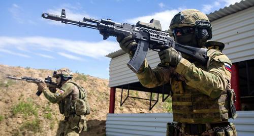 Special forces officers in Grozny. Photo: http://rosgvard.ru/ru/page/index/komandnoshtabnye-ucheniya-podrazdelenij-specialnogo-naznacheniya