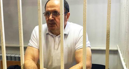 Oyub Titiev in the courtroom. Photo by Patimat Makhmudova for the Caucasian Knot. 