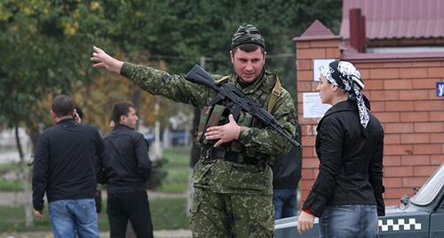 Law enforcer. Photo: REUTERS/Alkhan Gargayev