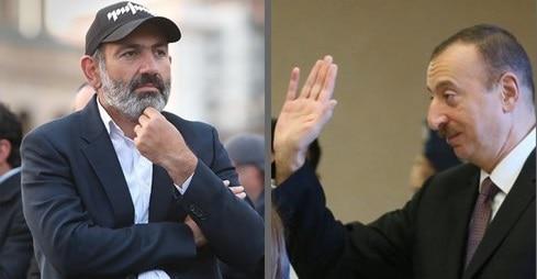 Nikol Pashinyan (left) and Ilham Aliyev (right). Collage. 