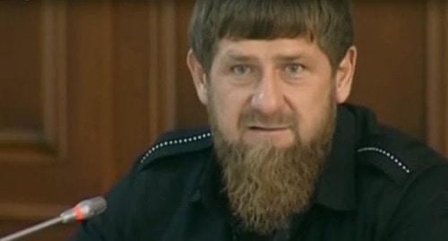 Ramzan Kadyrov. Photo: screenshot of the video www.grozny.tv