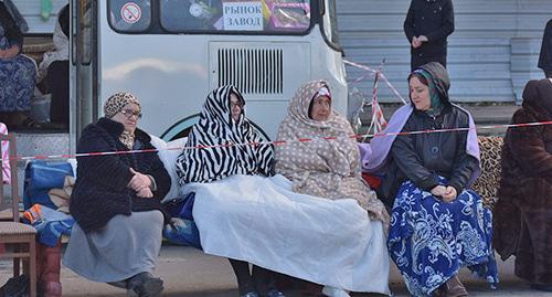 Women take part in rally in Magas, October 6, 2018. Photo is provided to the Caucasian Knot by Yakub Gogiev