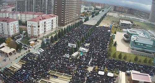View of Zyazikov Avenue, Magas, October 12, 2018. Photo by Umar Yovloi for the Caucasian Knot