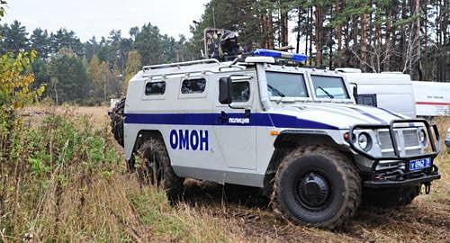 Vehicles of the special troop fighters ("OMON"). Photo http://nac.gov.ru/antiterroristicheskie-ucheniya/operativnym-shtabom-tomskoy-oblasti-provedeno.html