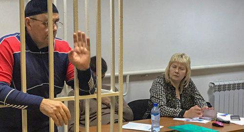 Oyub Titiev in the courtroom. Photo by Patimat Makhmudova for the Caucasian Knot