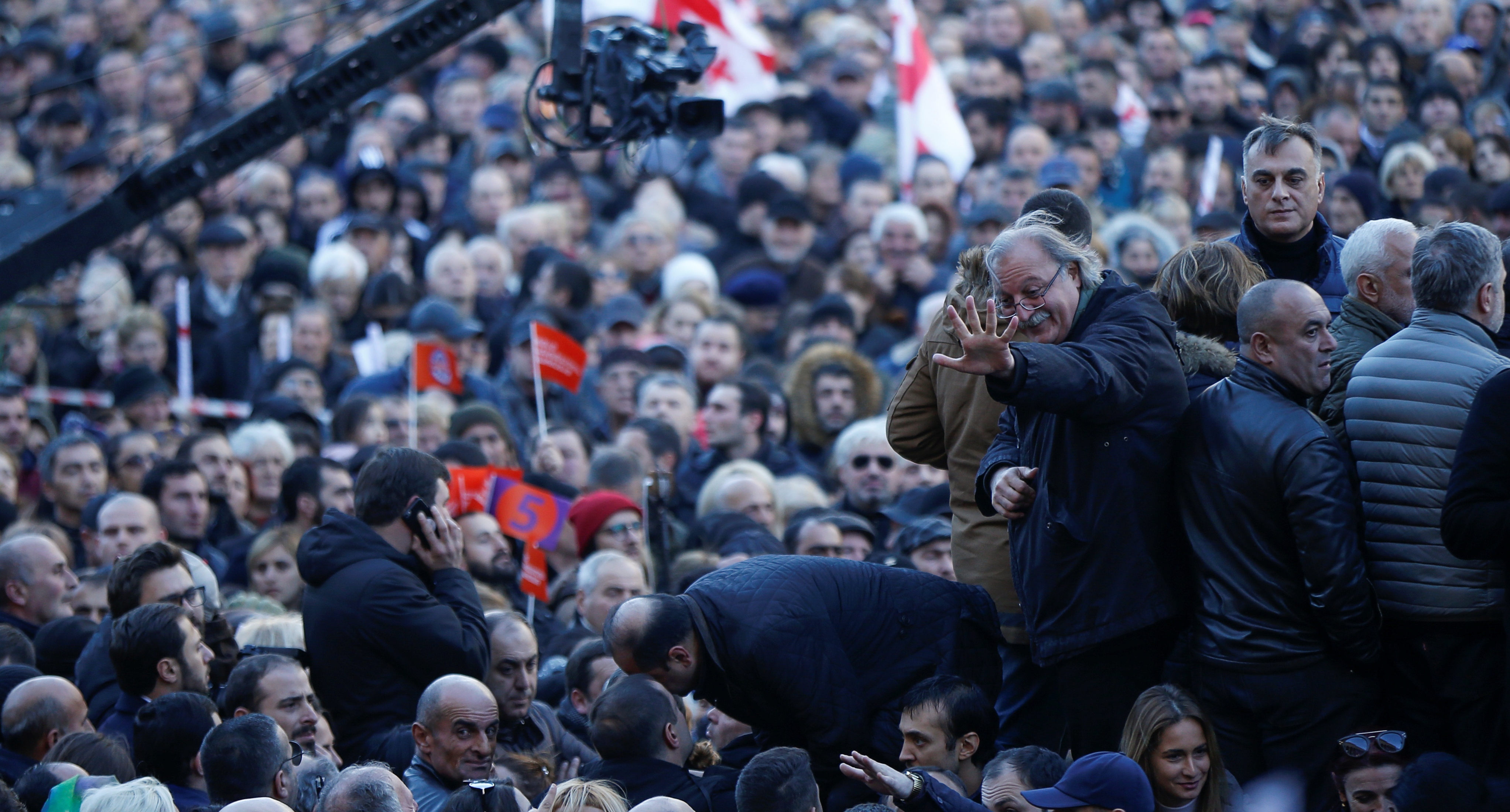 Protest rally in Tbilisi, December 2018. Photo: REUTERS/David Mdzinarishvili