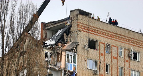 Aftermath of the explosion in a multi-storey building in Shakhty, January 14, 2019. Photo by Vyacheslav Prudnikov for the Caucasian Knot