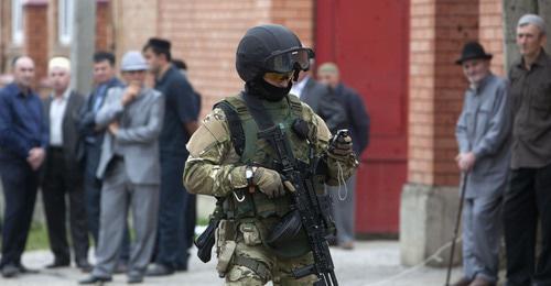 A law enforcer. Ingushetia. Photo: REUTERS/Kazbek Basayev
