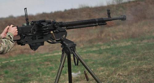 Machine gun. Photo: Konstantin Chalabov https://sputnik.az/karabakh/20180527/415516093/pulemyotlar-dile-geldi.html