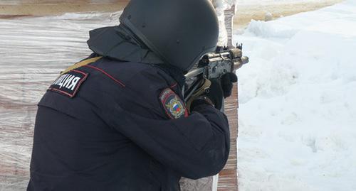 Law enforcer. Photo: press service of the National Antiterrorist Committee, http://nac.gov.ru