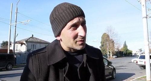 Djansukh Adleiba. Photo: screenshot of the video by Sputnik Abkhazia "Djansukh Adleiba about the issue of the landfill in Sukhumi" https://www.youtube.com/watch?time_continue=30&amp;v=aReJlOKqOnM