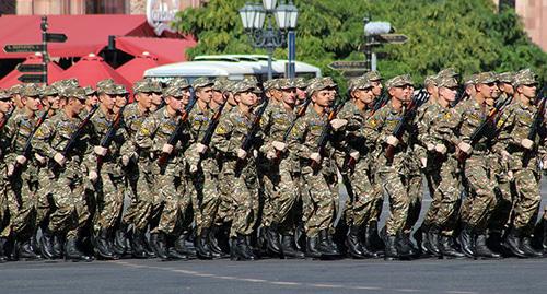 A military parade on the 25th anniversary of Armenia's independence. Photo by Tigran Petrosyan for the "Caucasian Knot"