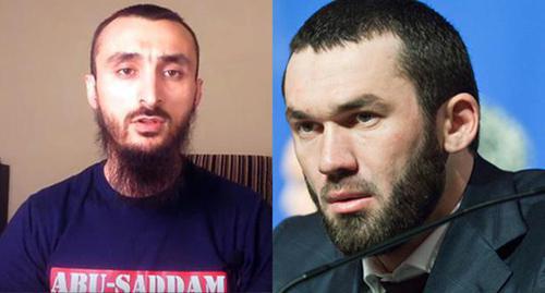 Tumso Abdurakhmanov (left). Screenshot from video by Abu-Saddam Shishani https://www.youtube.com/watch?v=KNfFPaXpqAo; Magomed Daudov, screenshot from video at http://video.agaclip.com/w=atDtPvLYH9o. Collage by the Caucasian Knot