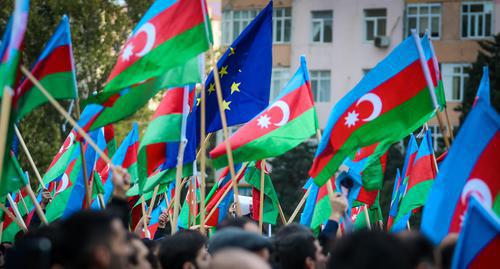 Opposition at rally in Baku. Photo by Aziz Karimov for the Caucasian Knot