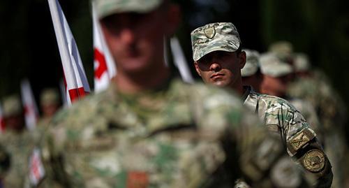 Georgian soldiers. Photo: REUTERS/David Mdzinarishvili