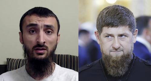 Ramzan Kadyrov (on the right) and Tumso Abdurakhmanov. Collage by the "Caucasian Knot". Photo: AAMTSN https://ru.wikipedia.org  Sputnik/Mikhail Metzel/Pool via REUTERS