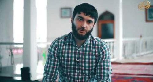 Abdulmumin Gadjiev. Screenshot from video posted by Studio ISTIQAMA at https://www.youtube.com/watch?v=5wrp9akmBNI