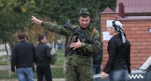 A law enforcer. Chechnya. Photo: REUTERS/Alkhan Gargayev
