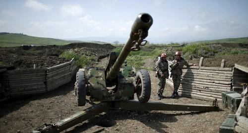 On the contact line in Nagorno-Karabakh. Photo: REUTERS/Staff