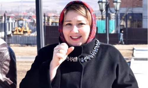 Zarifa Sautieva. Screenshot from 'Radio Marsho' video posted at https://www.youtube.com/watch?v=AubF_1Po3Bc