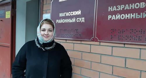 Zarifa Sautieva. Photo by the press service of the Human Rights Centre (HRC) "Memorial"