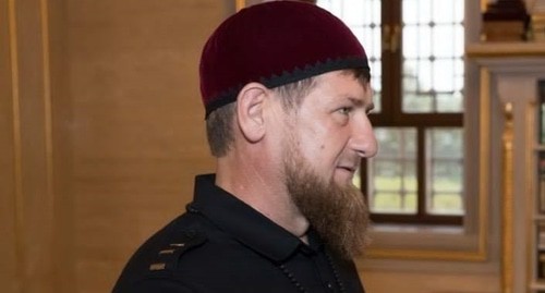 Ramzan Kadyrov. Photo by the press service of the Presidential Plenipotentiary Envoy to the North Caucasus Federal District https://commons.wikimedia.org/wiki/File:Matovnikov_in_Chechnya_(2018-07-12)_12.jpg