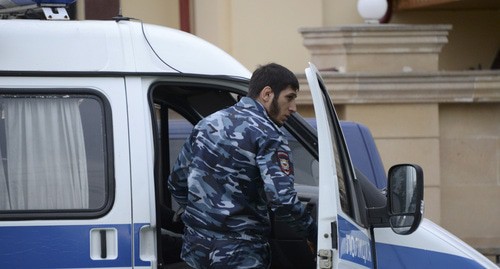 A law enforcer. Photo: REUTERS/Said Tsarnayev