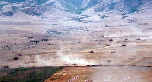 Military exercises in near-front zone. Photo: press service of the Ministry of Defence of Azerbaijan