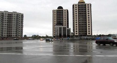 Minutka Square in Grozny. Photo: screenshot of the video by Denis Mokrushin https://www.youtube.com/watch?v=xRWC989OWU4