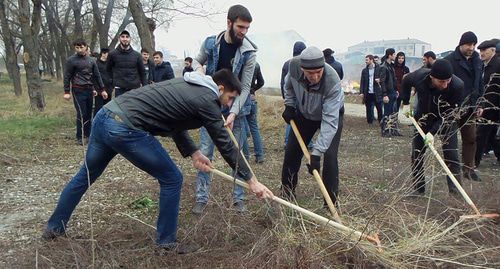 Community works in Chechnya. Photo: press service of the Chechen Government. https://gov.mk95.ru/index.php?component=mk_gov_front&page=11&id=70712