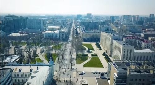 Krasnodar. Screenshot from video 'Why everybody moves to Krasnodar? See answers here' posted at Yuzhanin Youtube Channel, https://www.youtube.com/watch?v=Cqd8gCF-Fsk