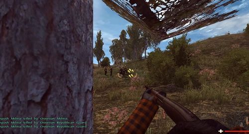 The computer game about the fight of Ossetian-Ingush troops. Photo: screenshot of the game played by Fændag https://www.youtube.com/watch?v=T0D_jTkWuqg