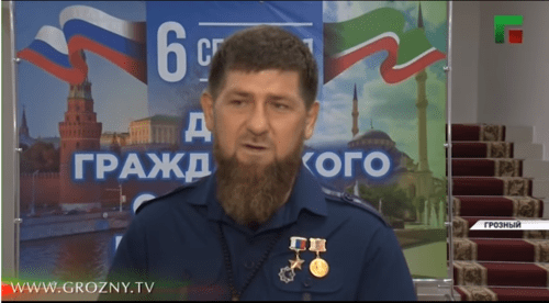 Ramzan Kadyrov offered Pavel Mamaev and Alexander Kokorin to join the "Akhmat" FC on air of the "Grozny" TV Company. Screenshot of the video https://newsvideo.su/video/11401868